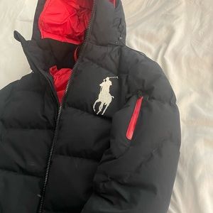 Ralph Lauren black size small puffer coat